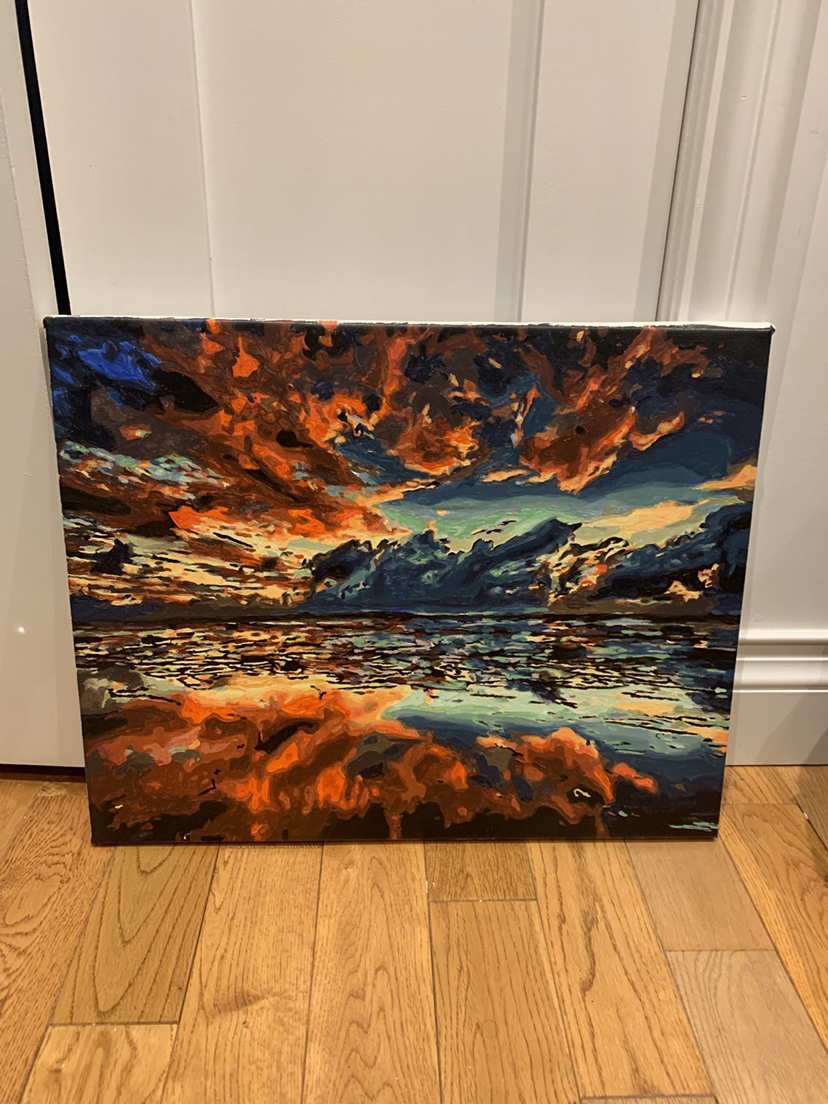 Canvas, acrylic painting - wall art