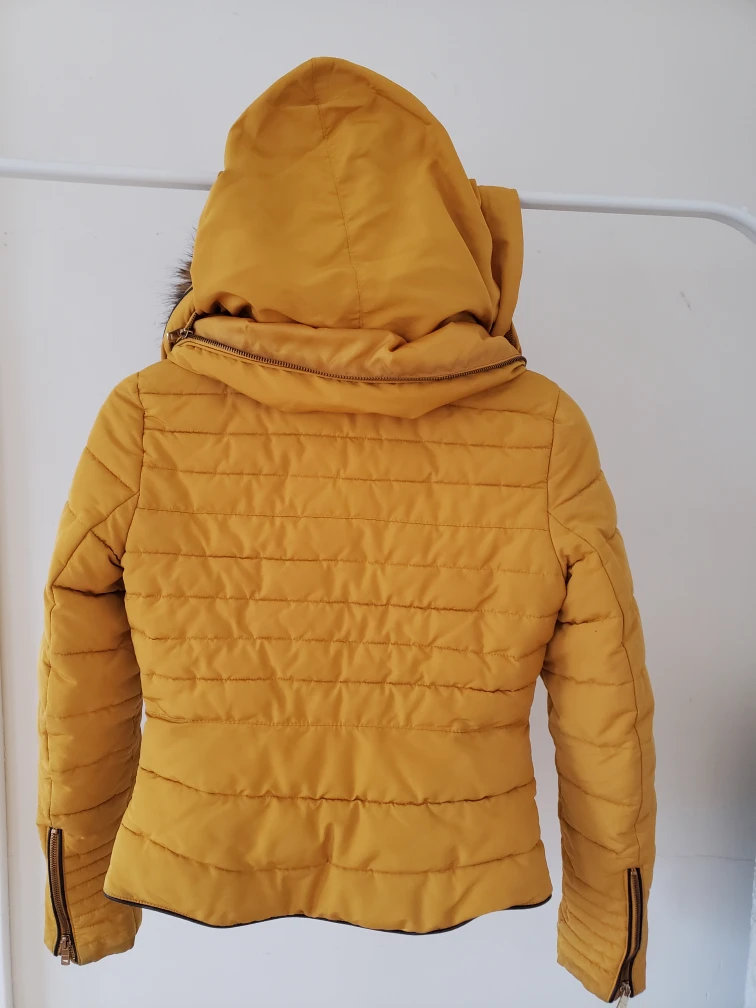 Fashionable winter padding with Fur and Hoodie - photo 4