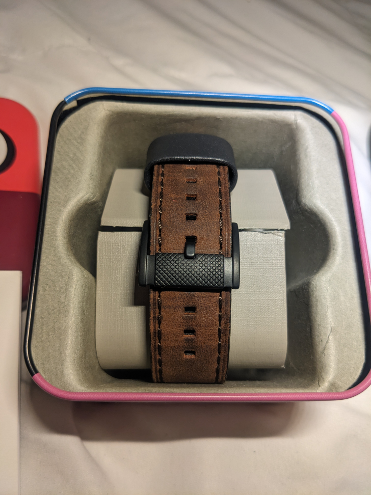 Fossil “Machine” Mid-Size Chronograph Brown Leather Watch image indicator(3)