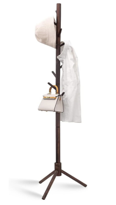 Wood coat rack