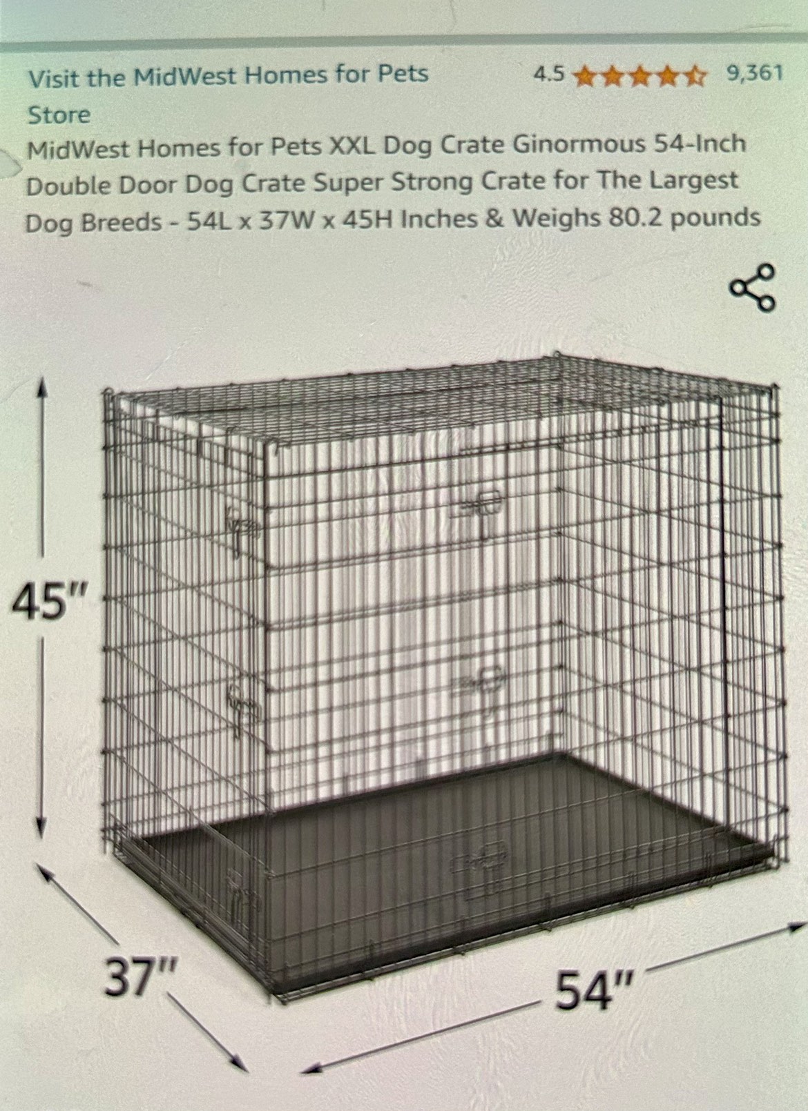 Dog Crate for large dogs image indicator(5)