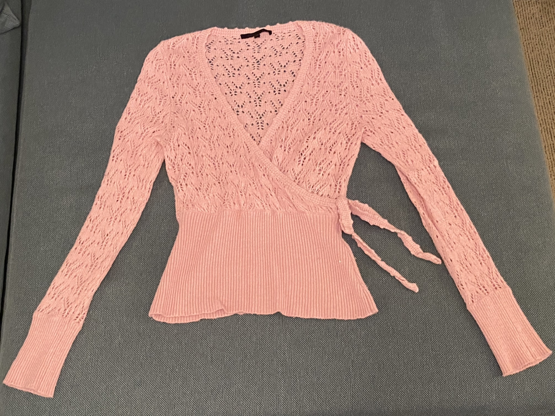 Pink Crossover Sweater - Medium image indicator(2)