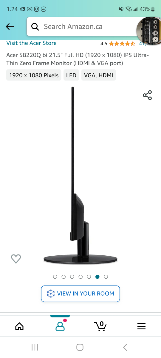 2 x Acer 21.5" monitor image indicator(4)