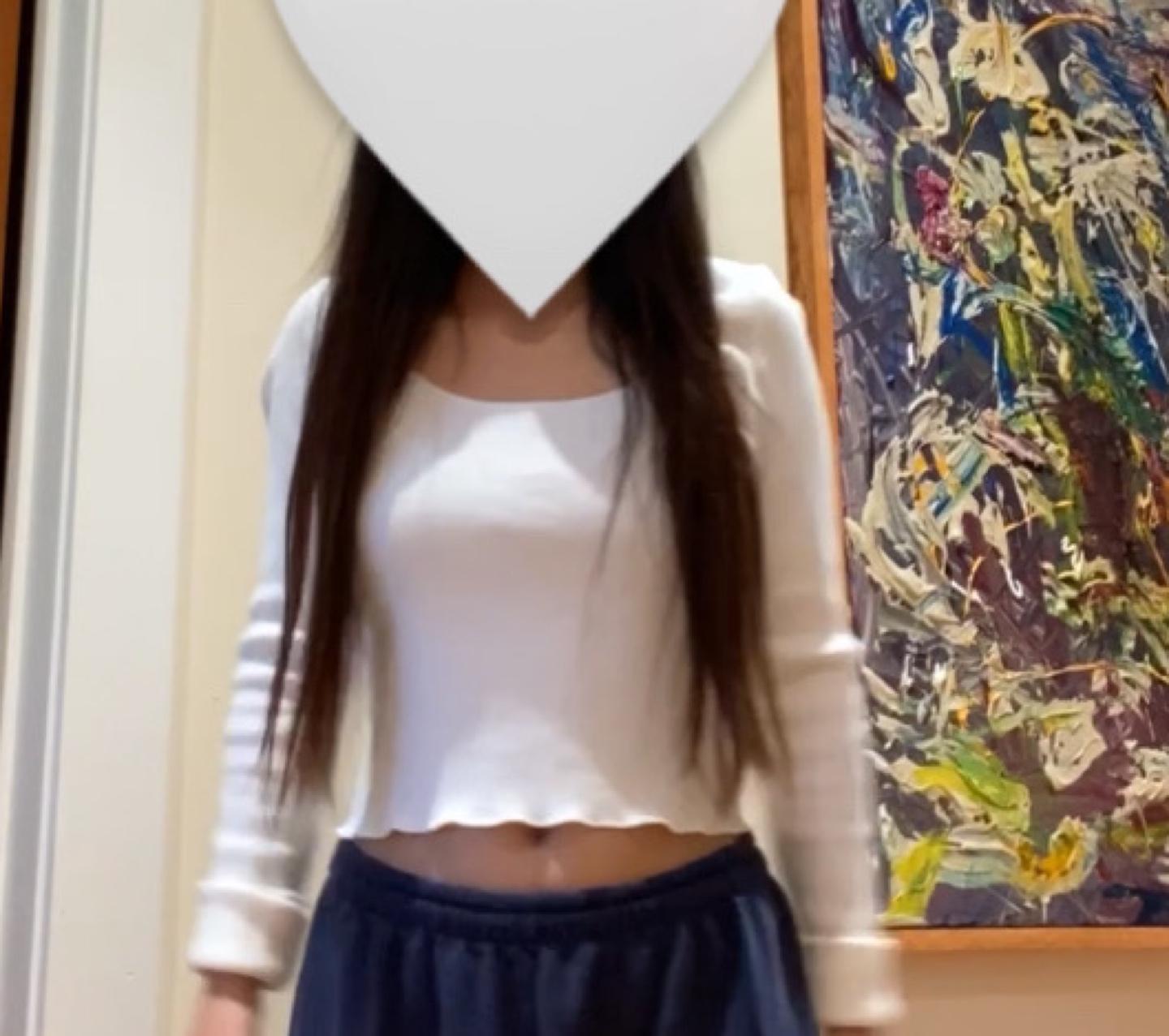 Brandy Melville ribbed scoop neck thumbnail
