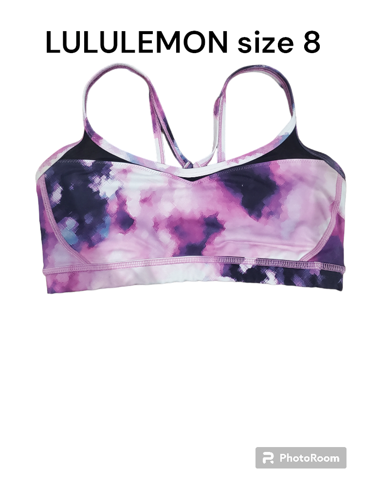 Lululemon puprle/lavender bra size 8 thumbnail