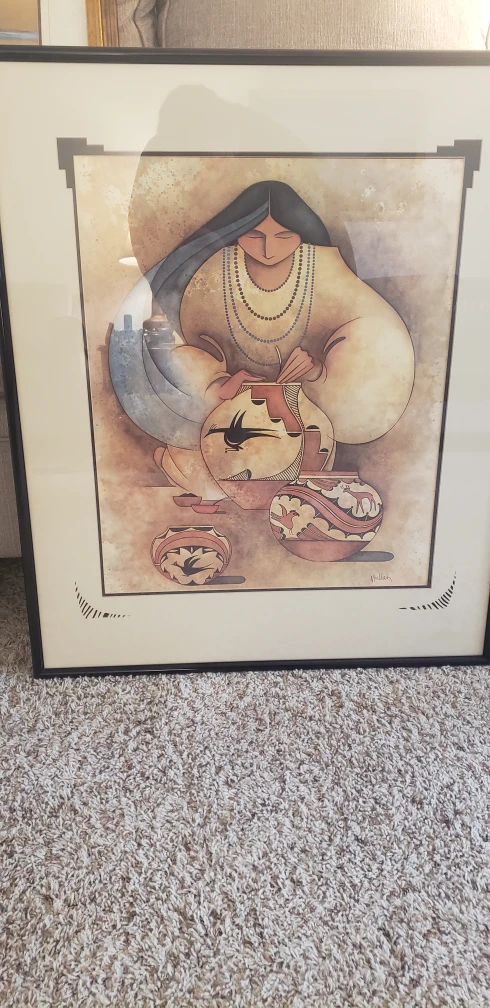 custom matted and framed art work thumbnail