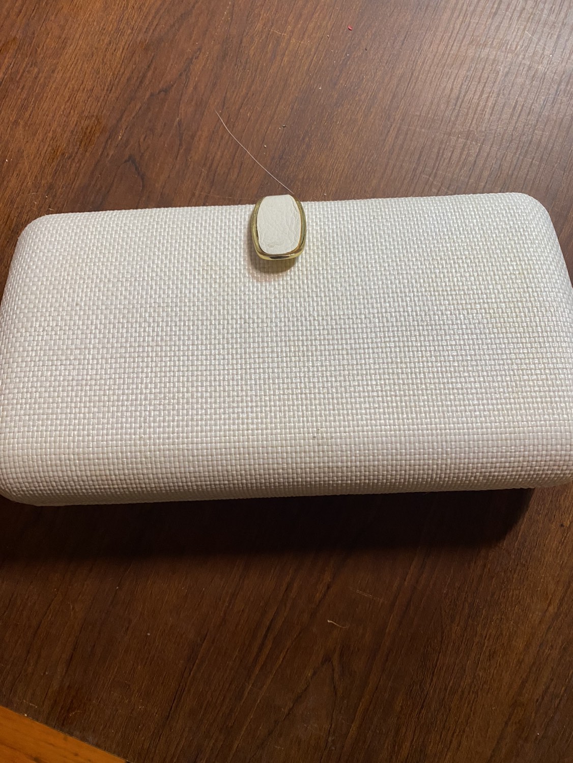 Vintage Banana Republic white clutch purse - photo 4