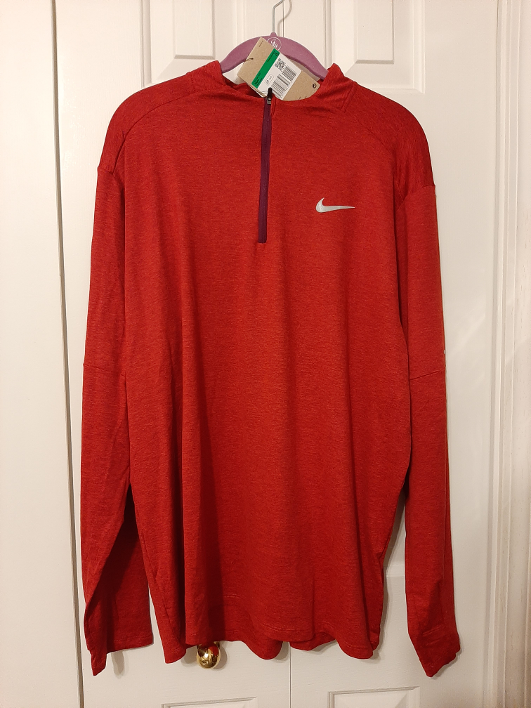 Brand New NIKE Mens Red Quarter Zip (mens XL) - photo 3