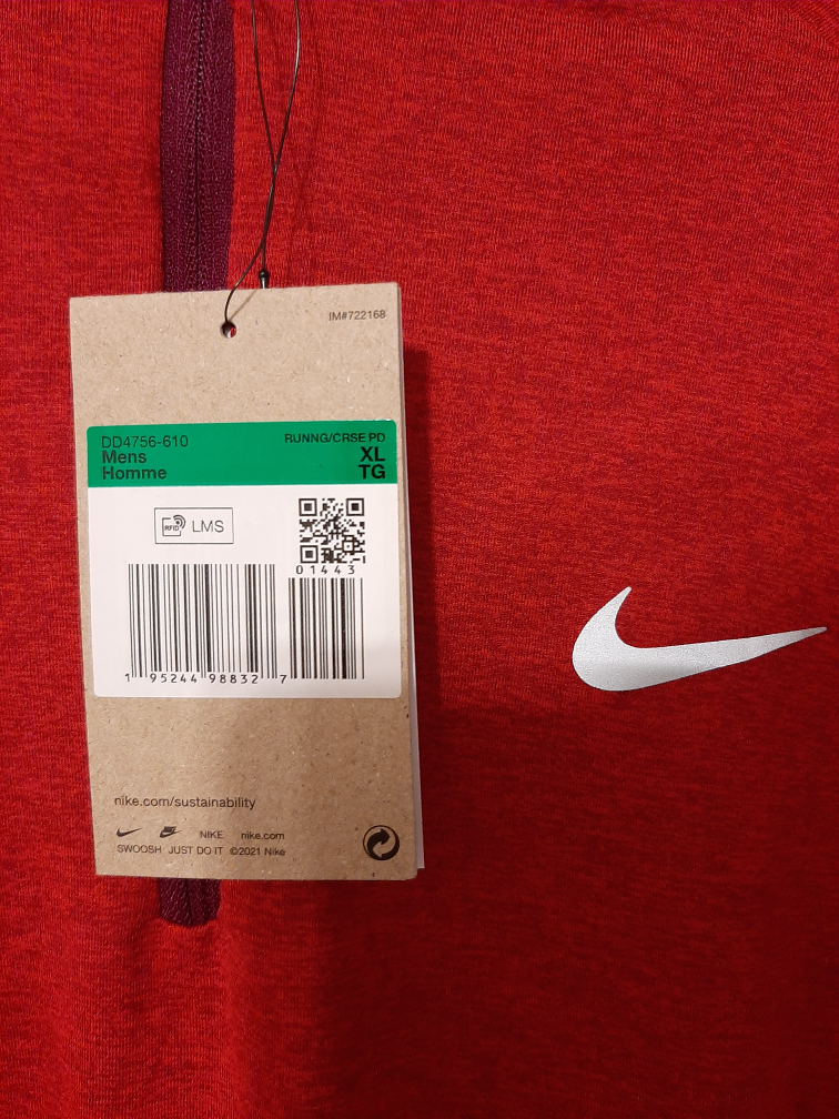 Brand New NIKE Mens Red Quarter Zip (mens XL) - photo 4