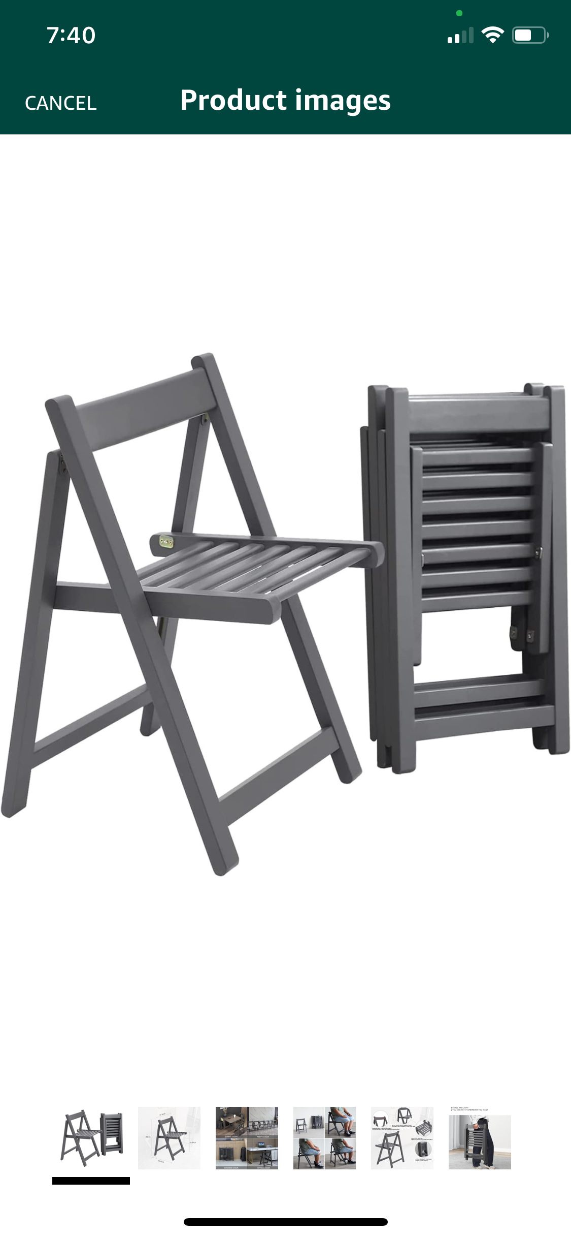 NEW* Folding chairs, modern style, SET OF 2 READ DESCRIPTION‼️ - photo 2
