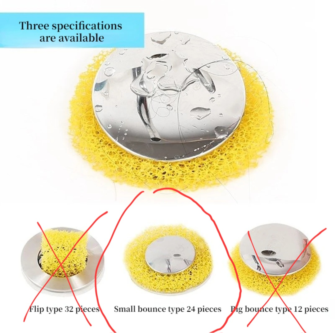 Brand New Sponge Strainer Hair Filter for Sink (23 pieces) image indicator(3)