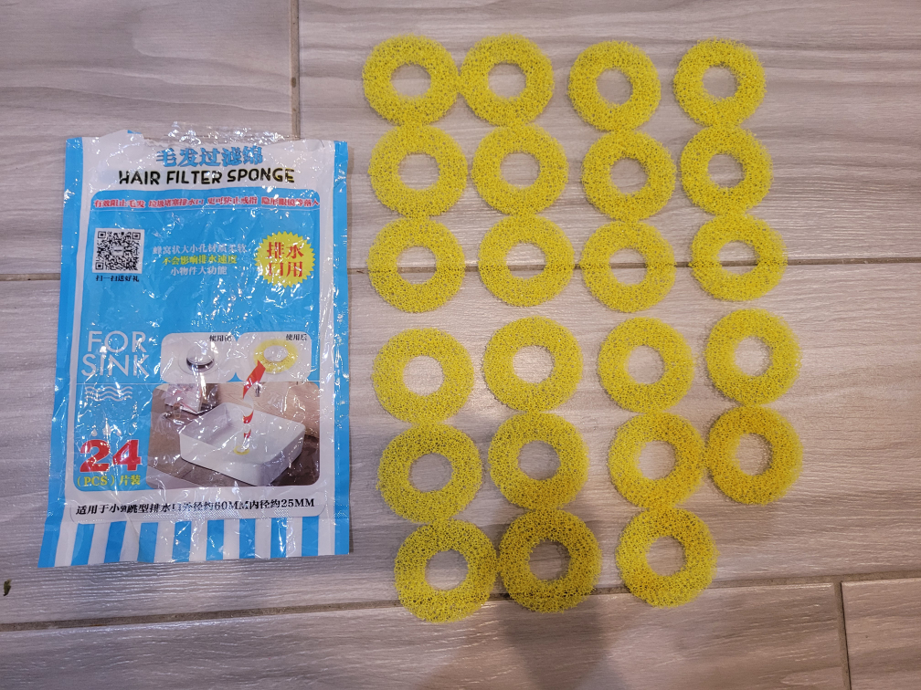 Brand New Sponge Strainer Hair Filter for Sink (23 pieces) image indicator(9)