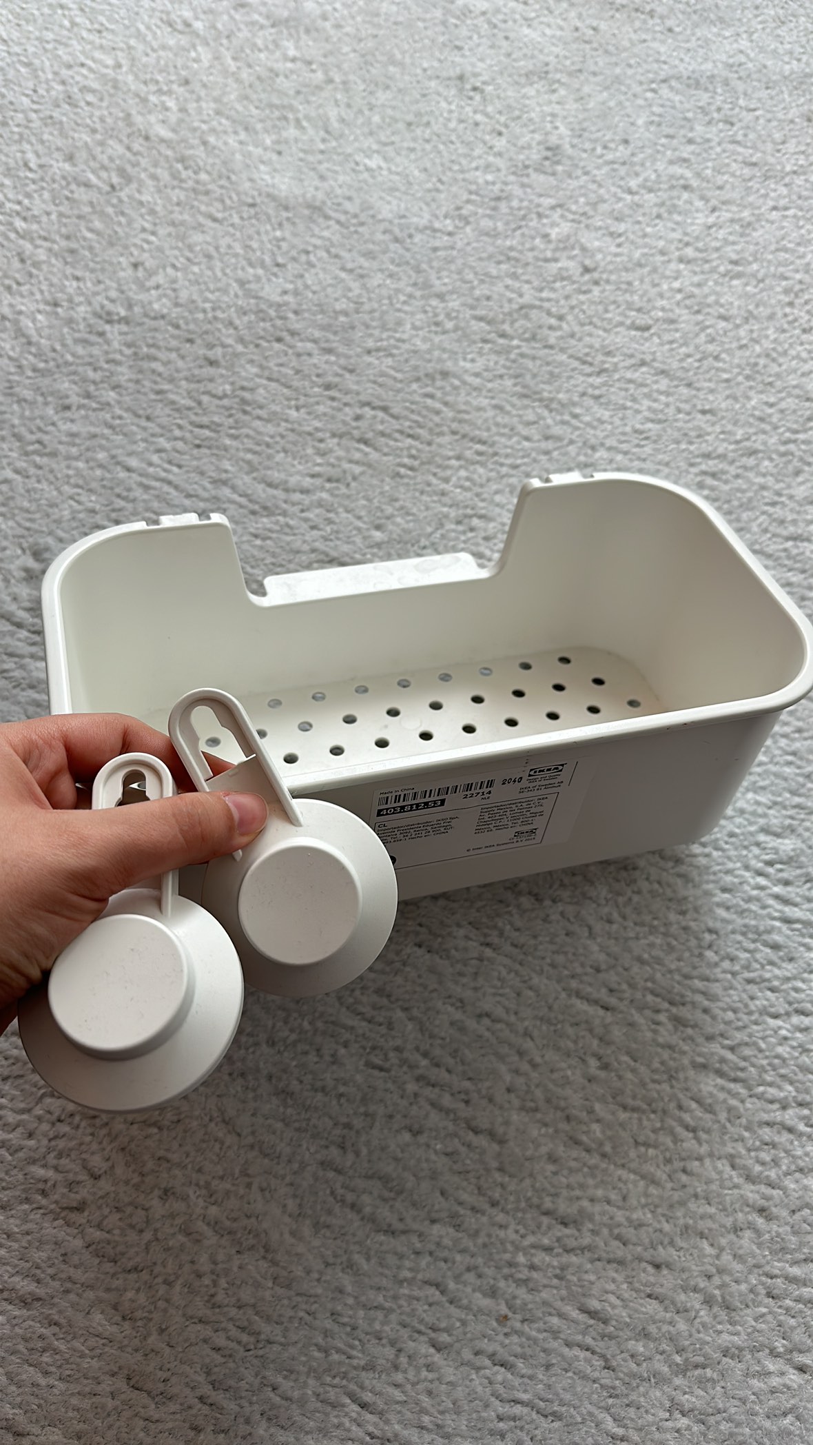 IKEA TISKEN Basket with suction cup thumbnail