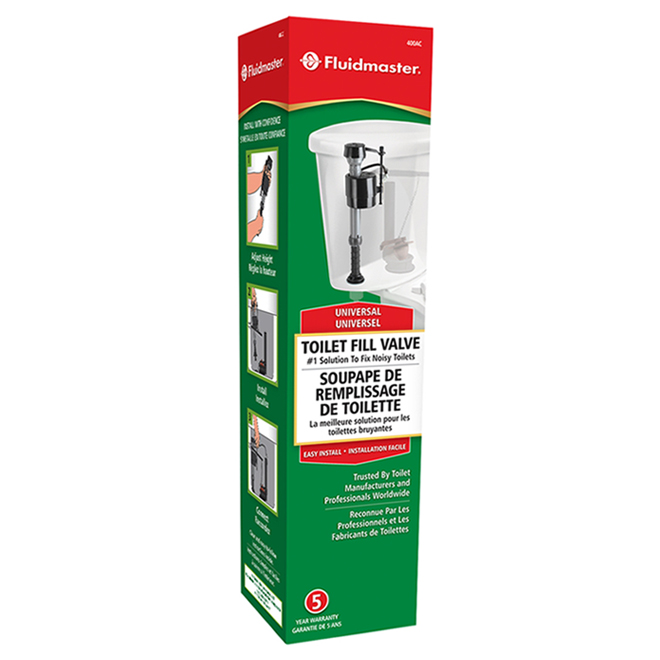FLUIDMASTER 400A Universal Toilet Tank Fill Valve - 9.5" x 14" image indicator(2)