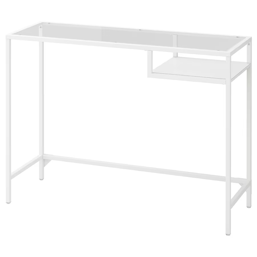 Glss-Top Small Desk - photo 2