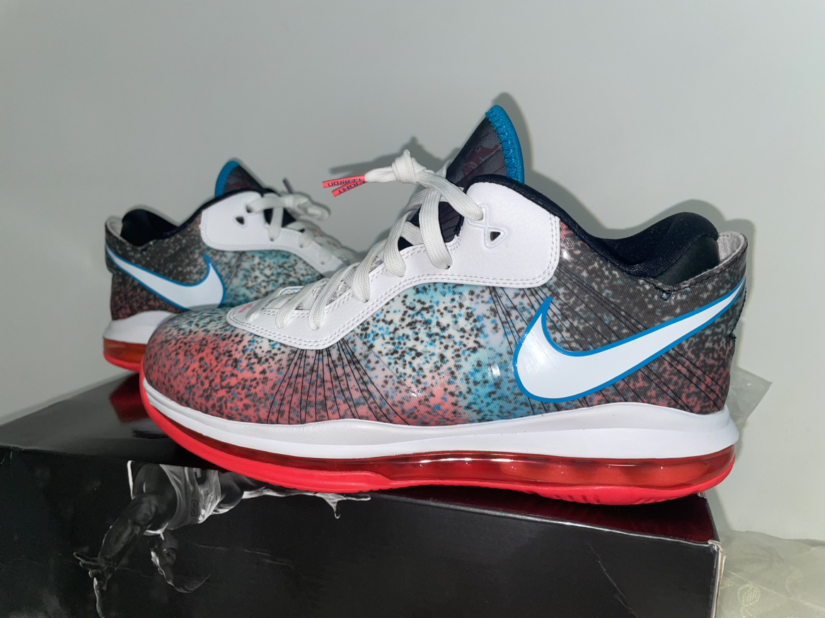 Lebron 8 V/2 Low Miami Nights Size 10 thumbnail