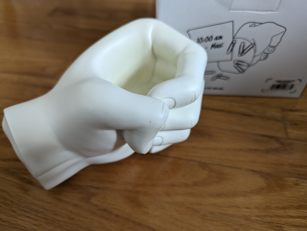 Hand Sculpture Planter/pencil/candle Holder #sellingspree