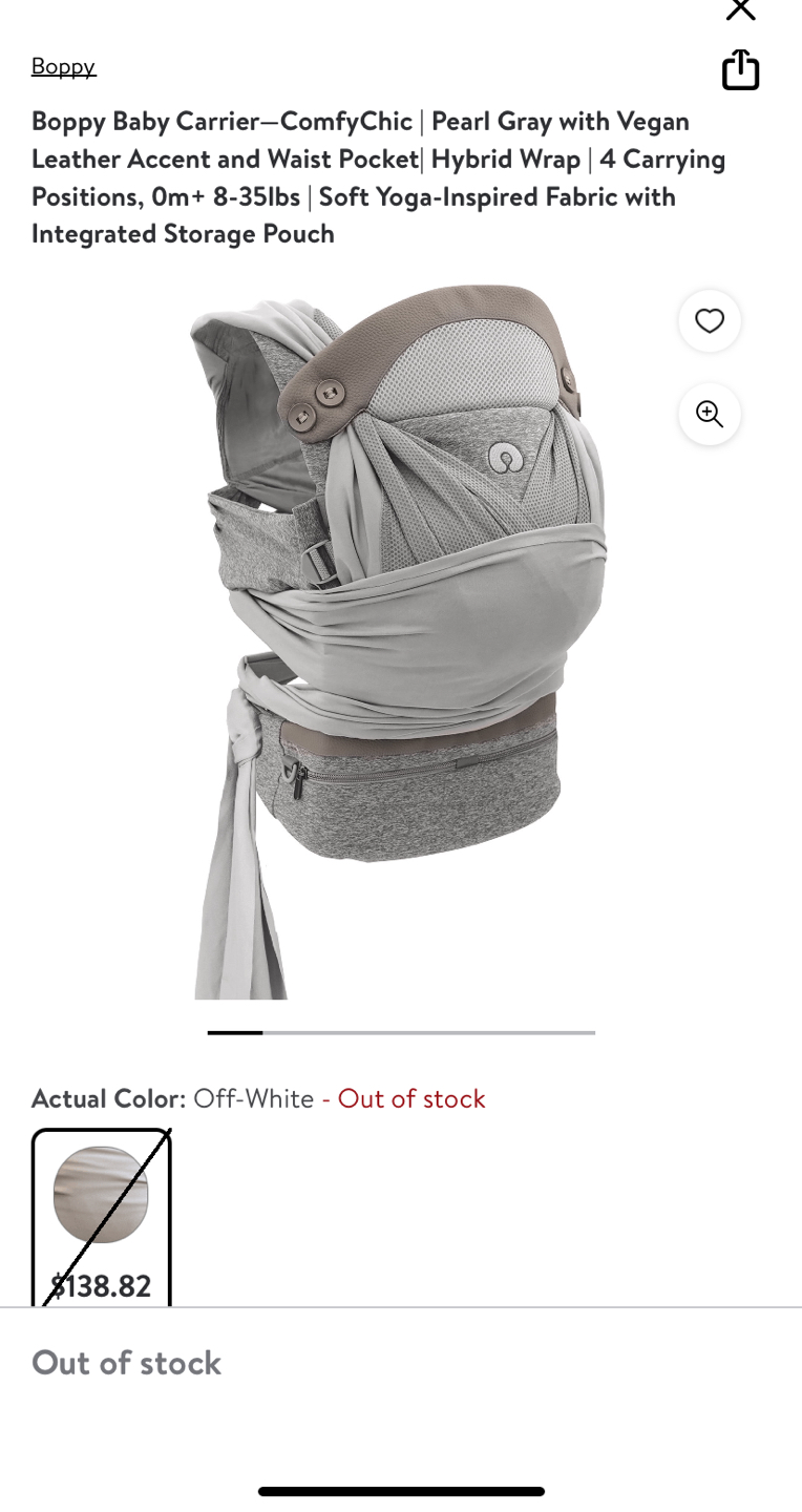 Boppy ComfyChic Hybrid Baby Carrier