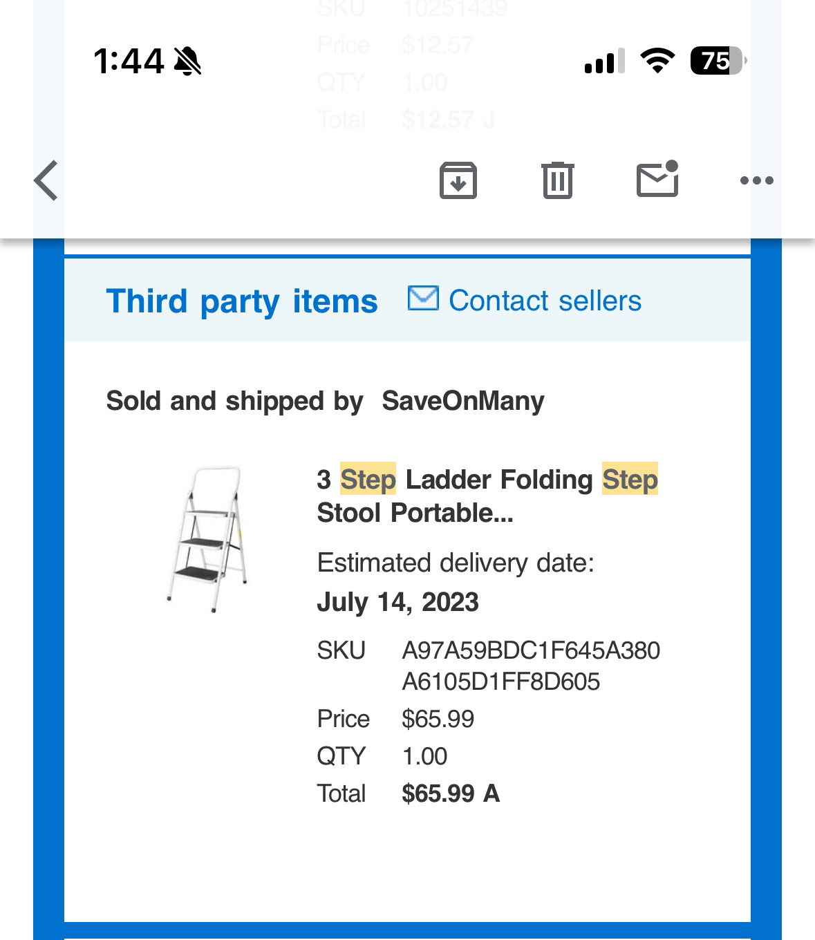 3 Step Ladder - Foldable - photo 5