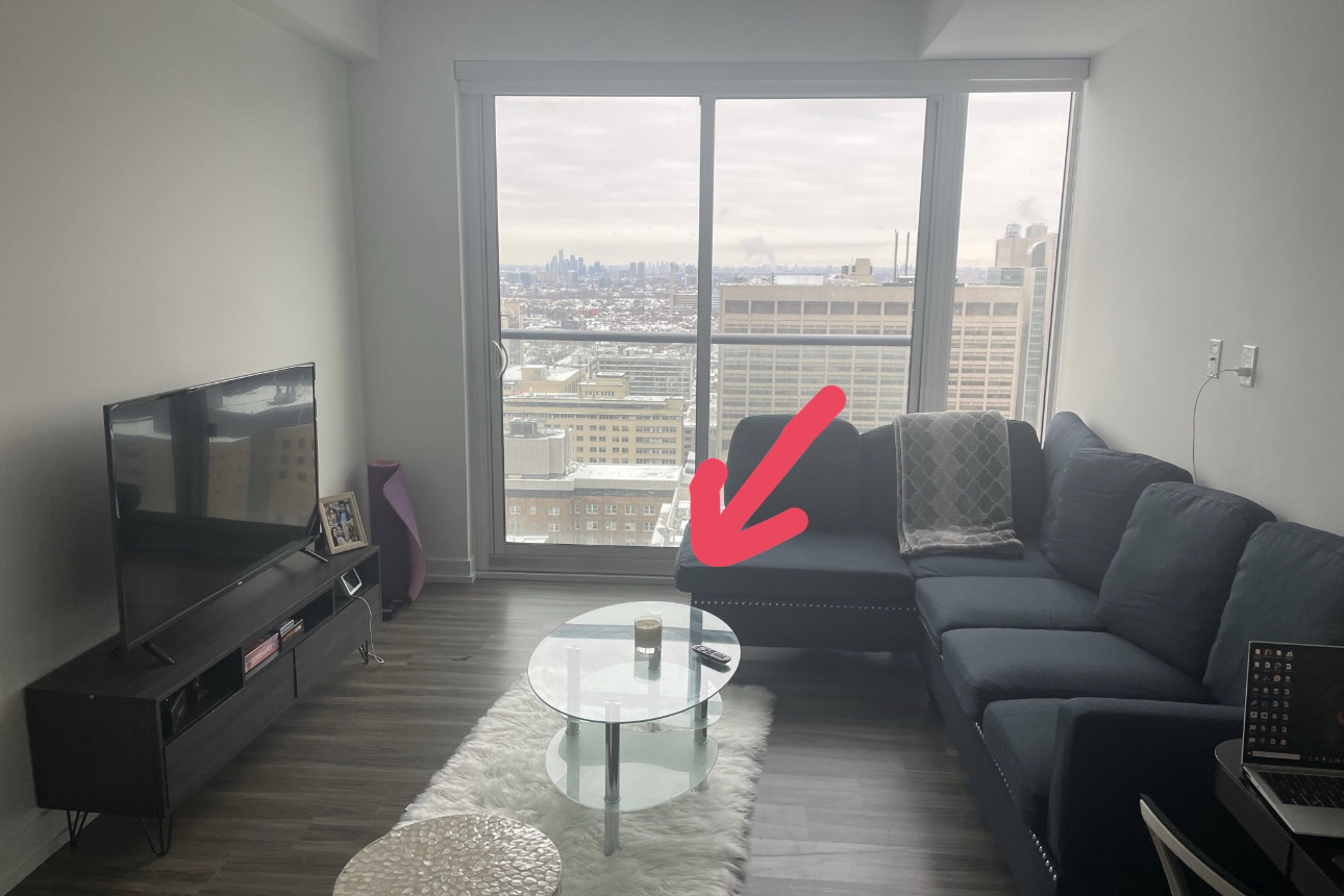 Glass Coffee table - double shelves