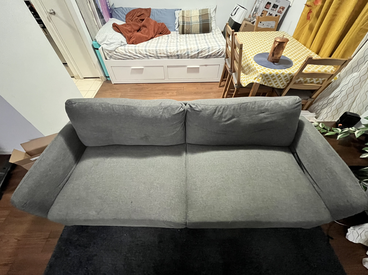 Zinus Contemporary Upholstery Sofa - Dark Gray - photo 2