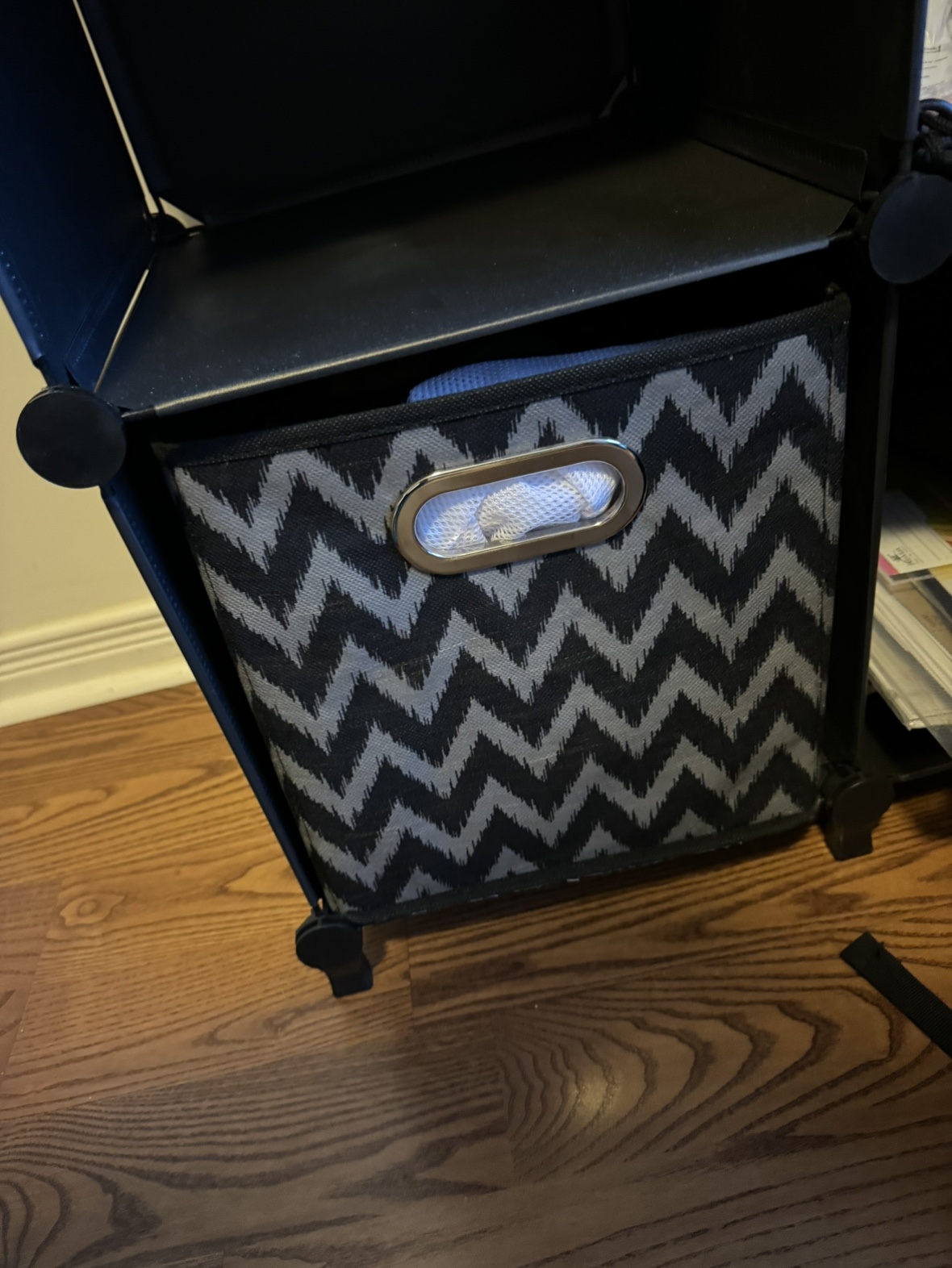 (Will be gone today) cube storage shelves and storage bins thumbnail