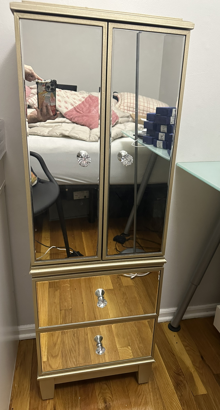 Jewelry Armoire with Mirror