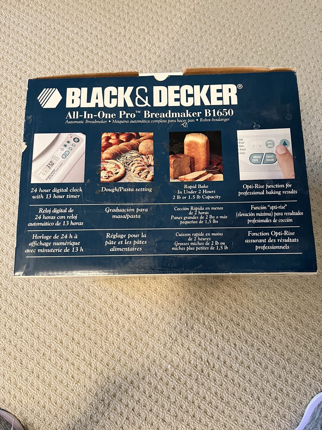 Moving sale: Brand new Black & Decker B1650 Bread Maker 🎁 image indicator(4)