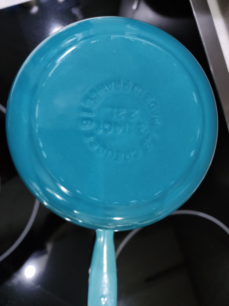 Le Creuset 1.75 Qt Signature Saucepan Caribbean & Spatula image indicator(6)