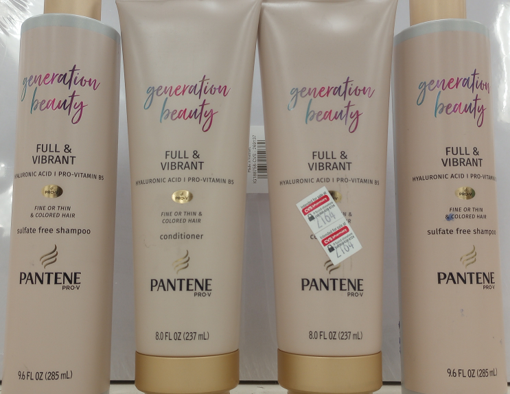 Pantene Generation Beauty Shampoo Conditioner - 4 pack