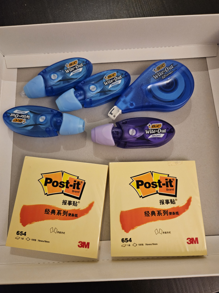 Stationery - whiteout tape and post its thumbnail