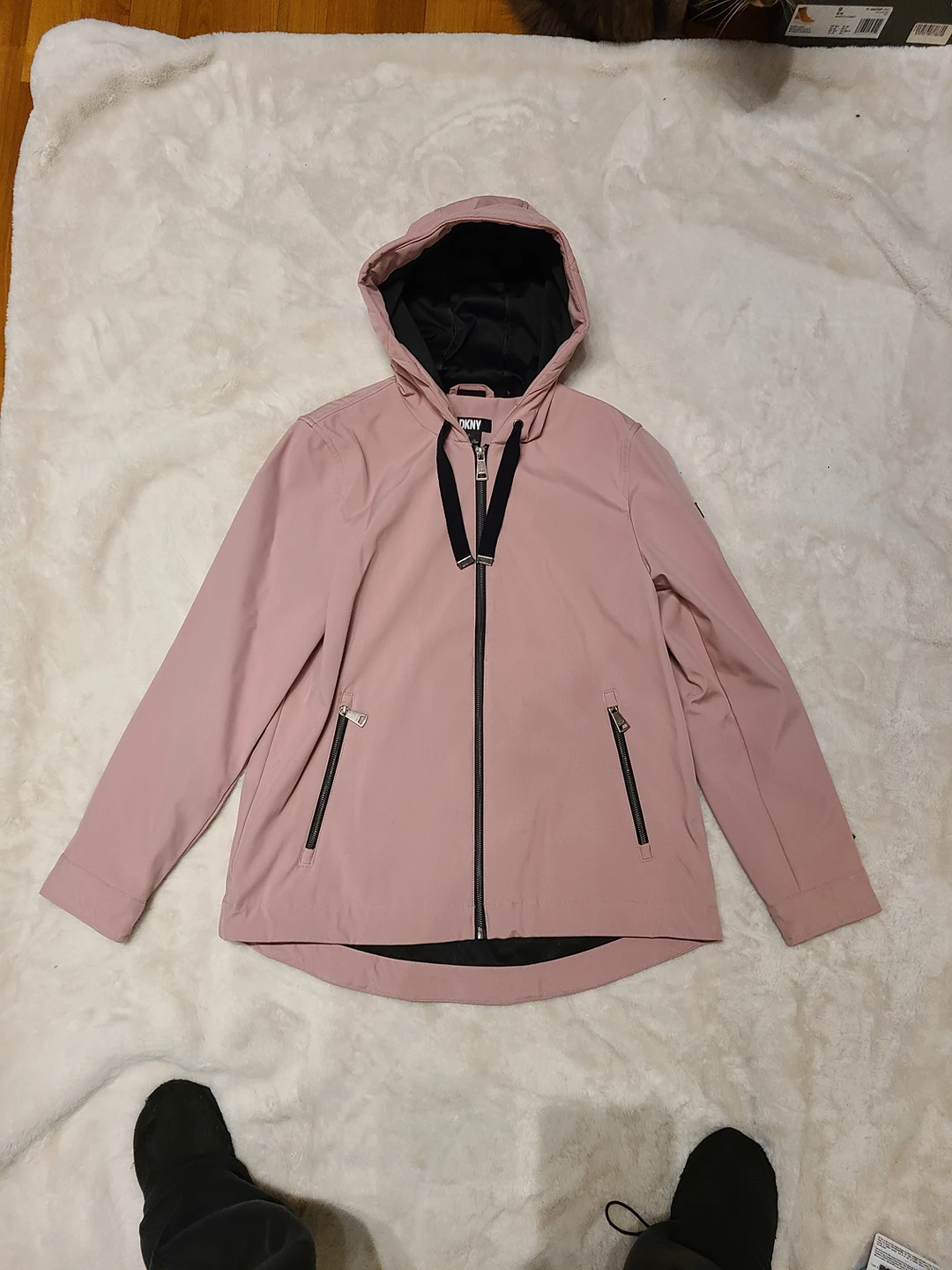 Pink DKNY Zip Up Jacket NEW thumbnail