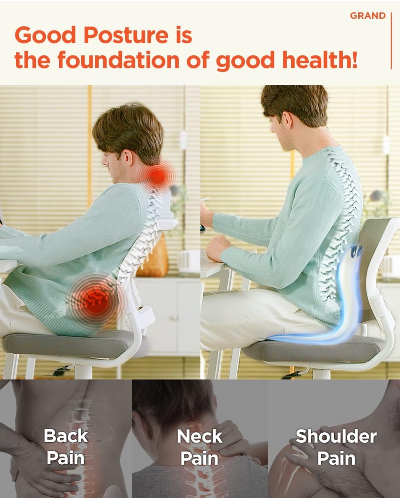 Portable Ergonomic Chair (Posture correction, Back pain relief) - photo 5