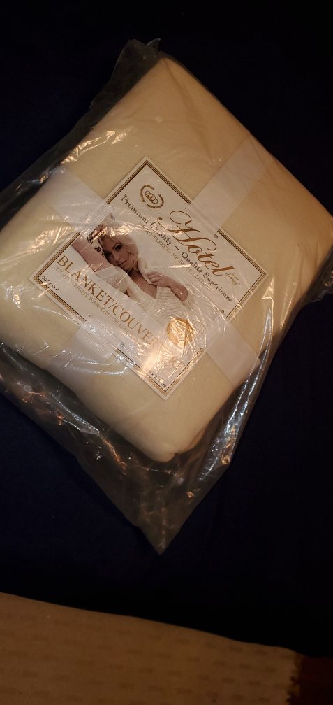 light microfleece blanket- brand new Queen Size