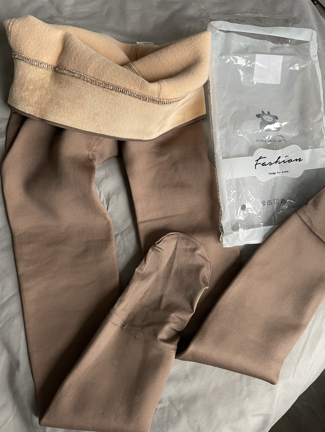 New Winter fleece translucent tights image indicator(2)