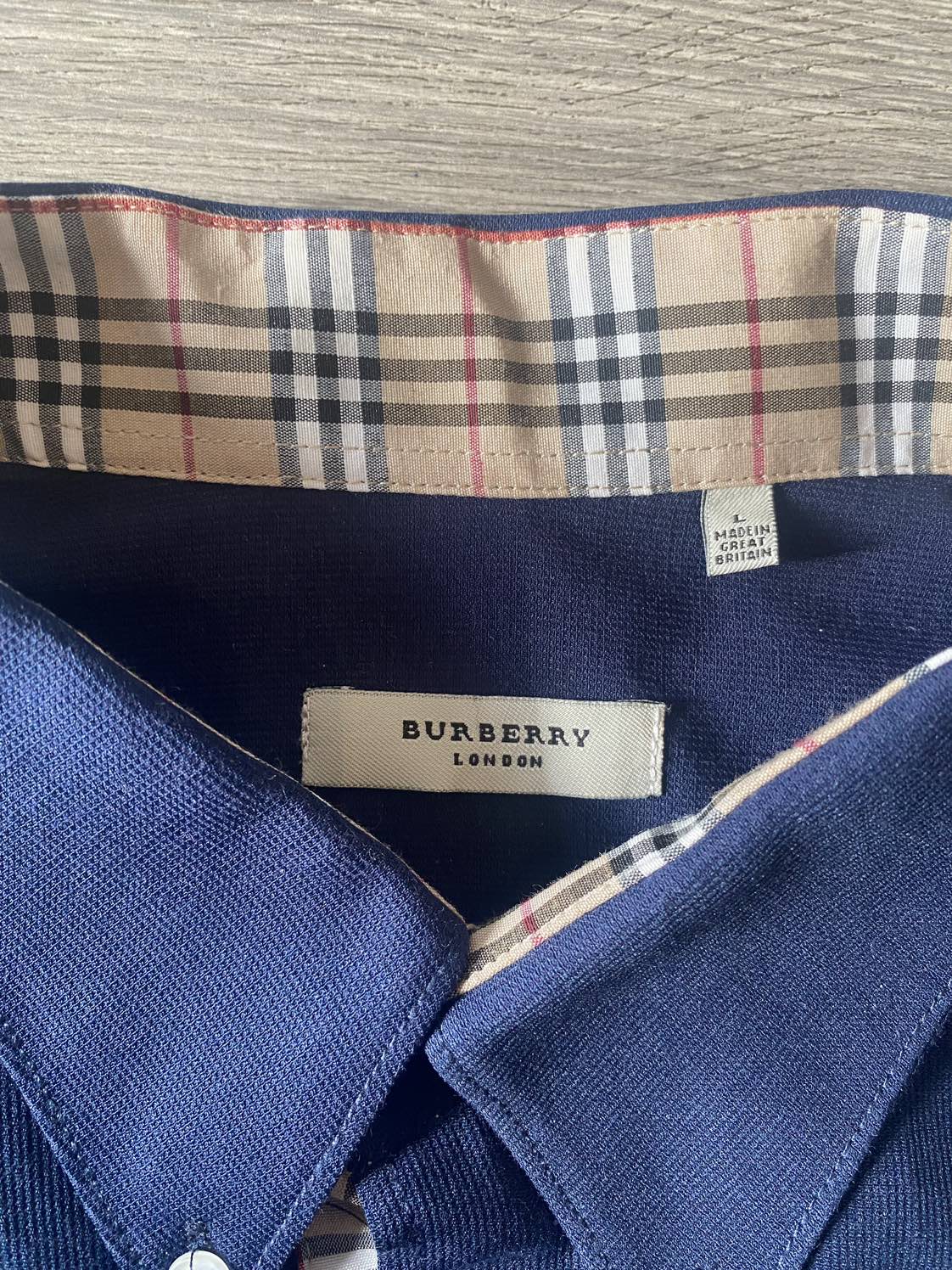 Burberry Navy Blue Shirt - photo 2
