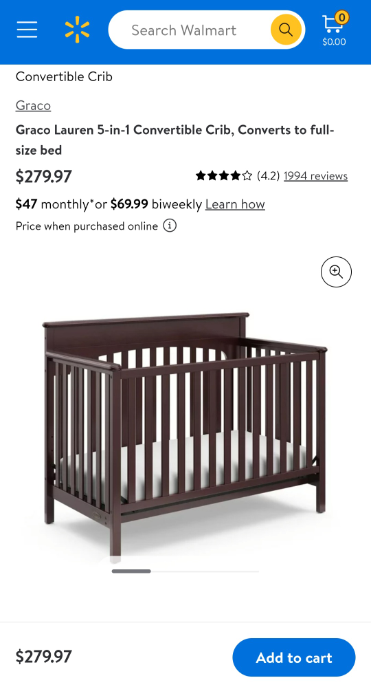 Graco convertible Crib - photo 2