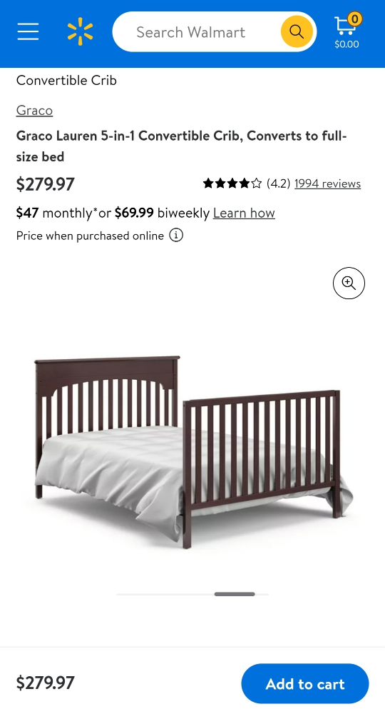 Graco convertible Crib - photo 3