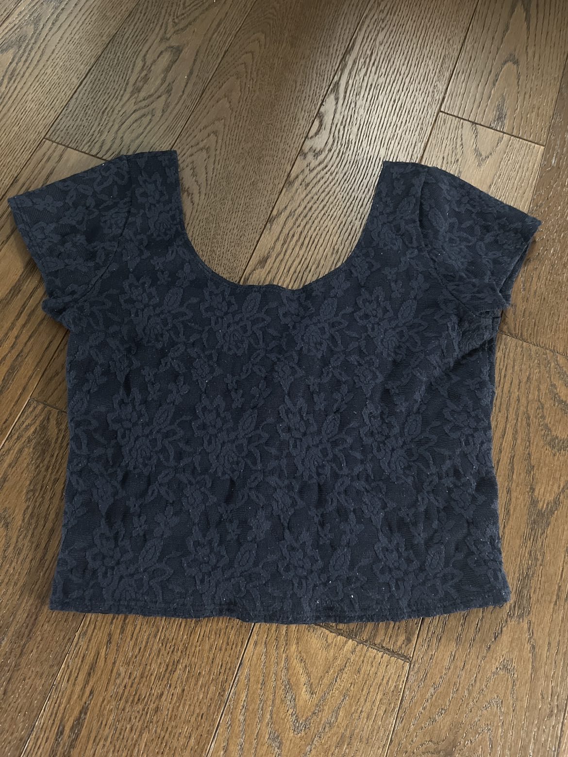Blue crop top Abercrombie and Fitch