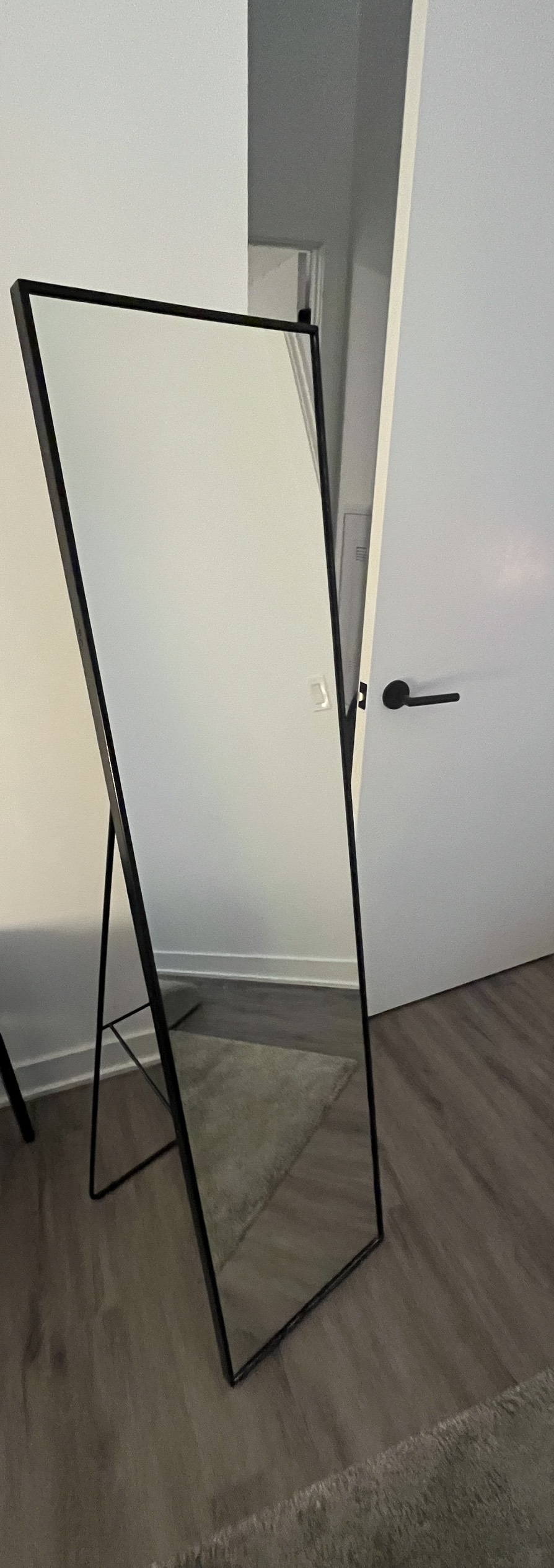 Free standing floor length mirror