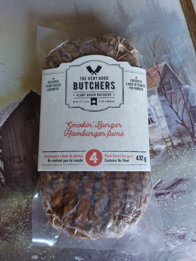 Butchers smoking burger plant based