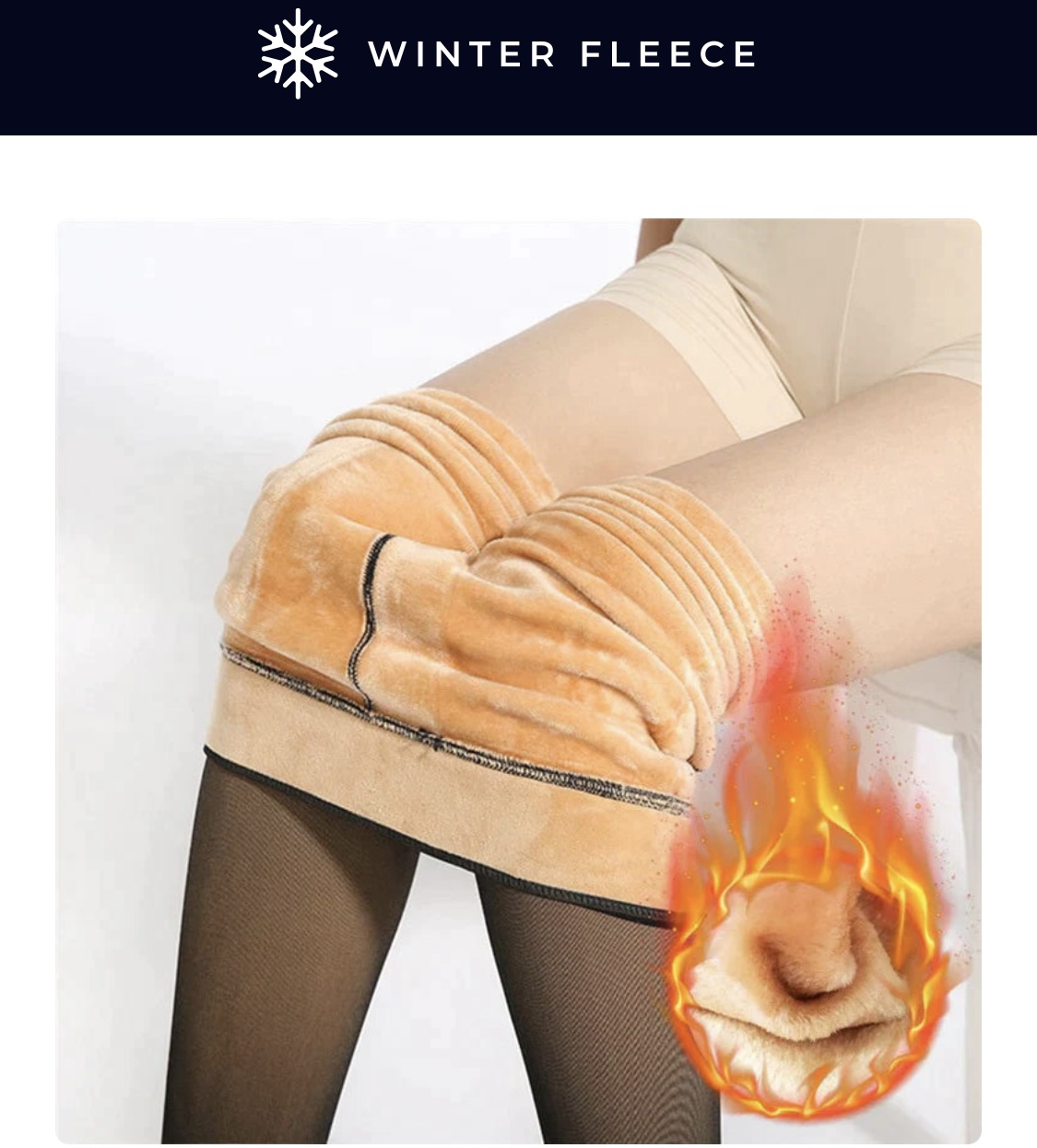 New Winter fleece translucent tights thumbnail