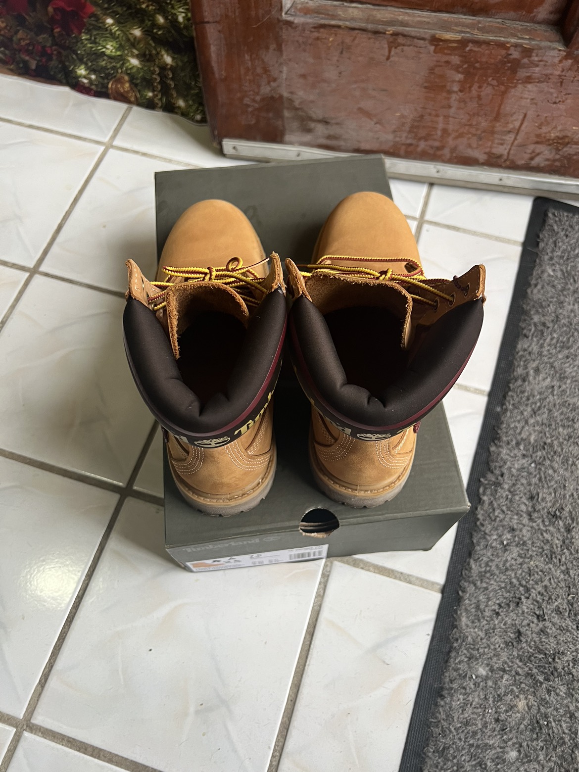NEW timberland premium 6” W7.5 Nubuck waterproof boots logo - photo 4