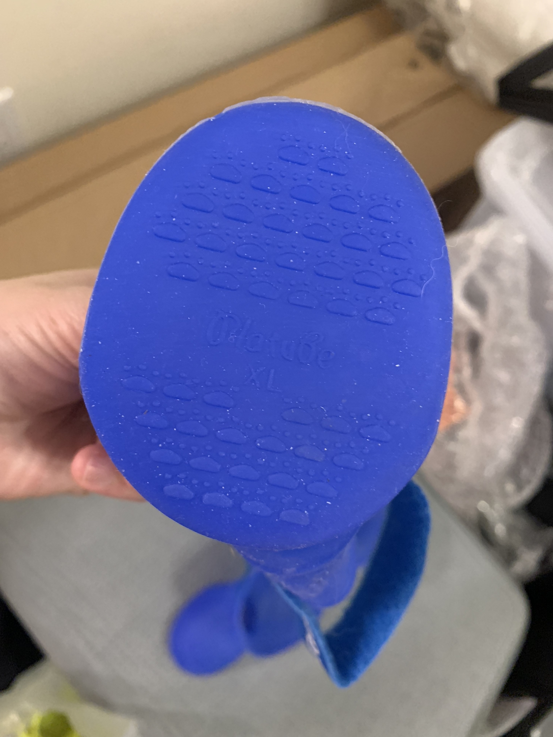 #freecycle Dog rain shoes Blue 💝 image indicator(2)