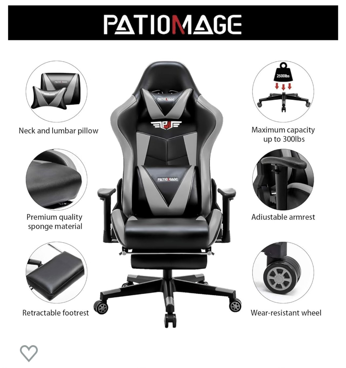 Amazon gaming chair - photo 3