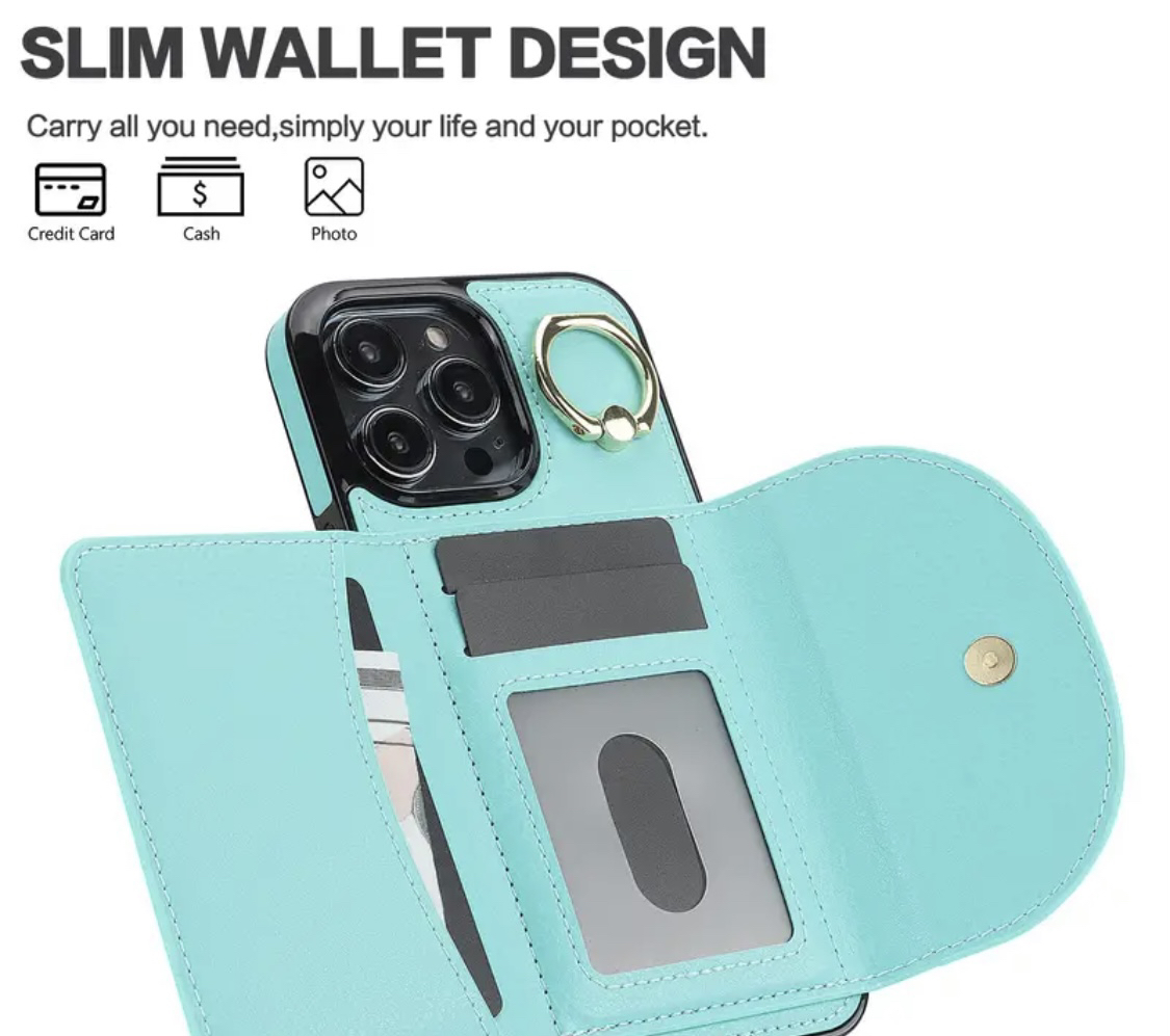 iPhone 11 Pro cover, has slim wallet and a ring for holding!🥰🥰 image indicator(3)