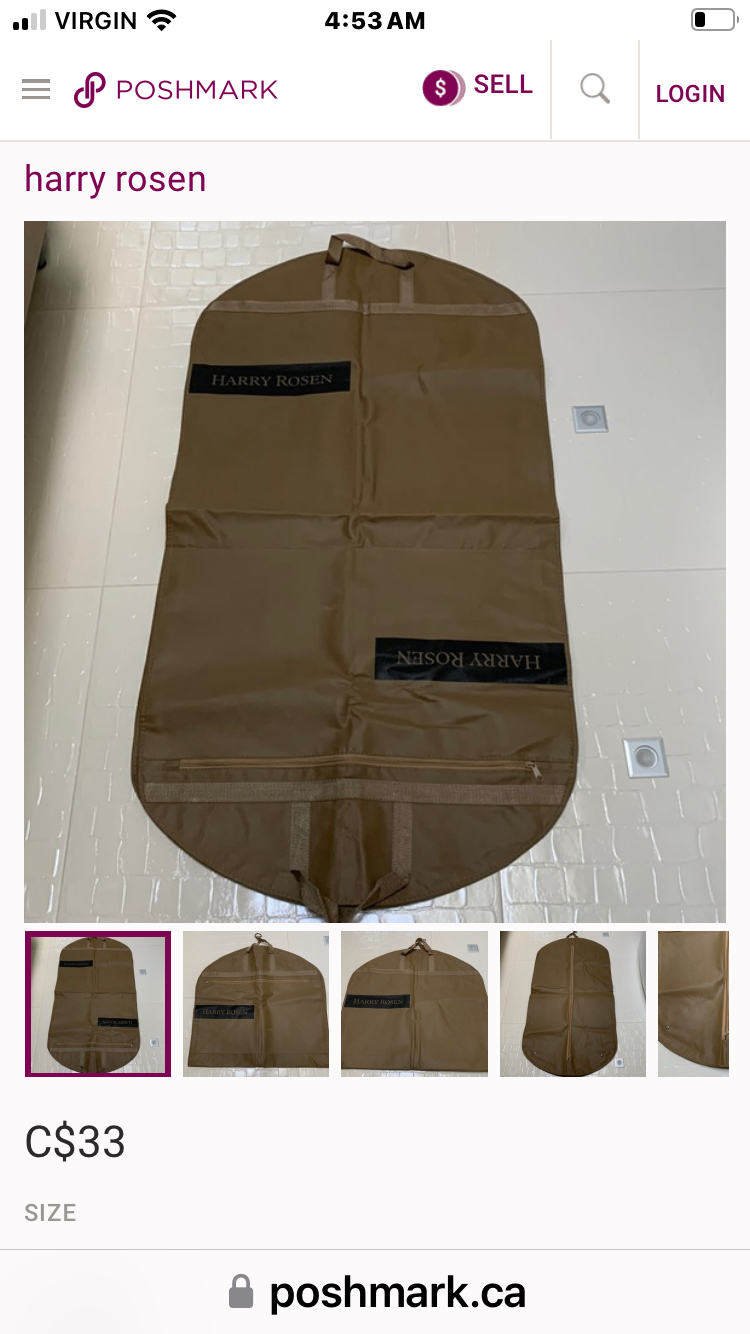 HARRY ROSEN, garment dust bags,L - photo 4