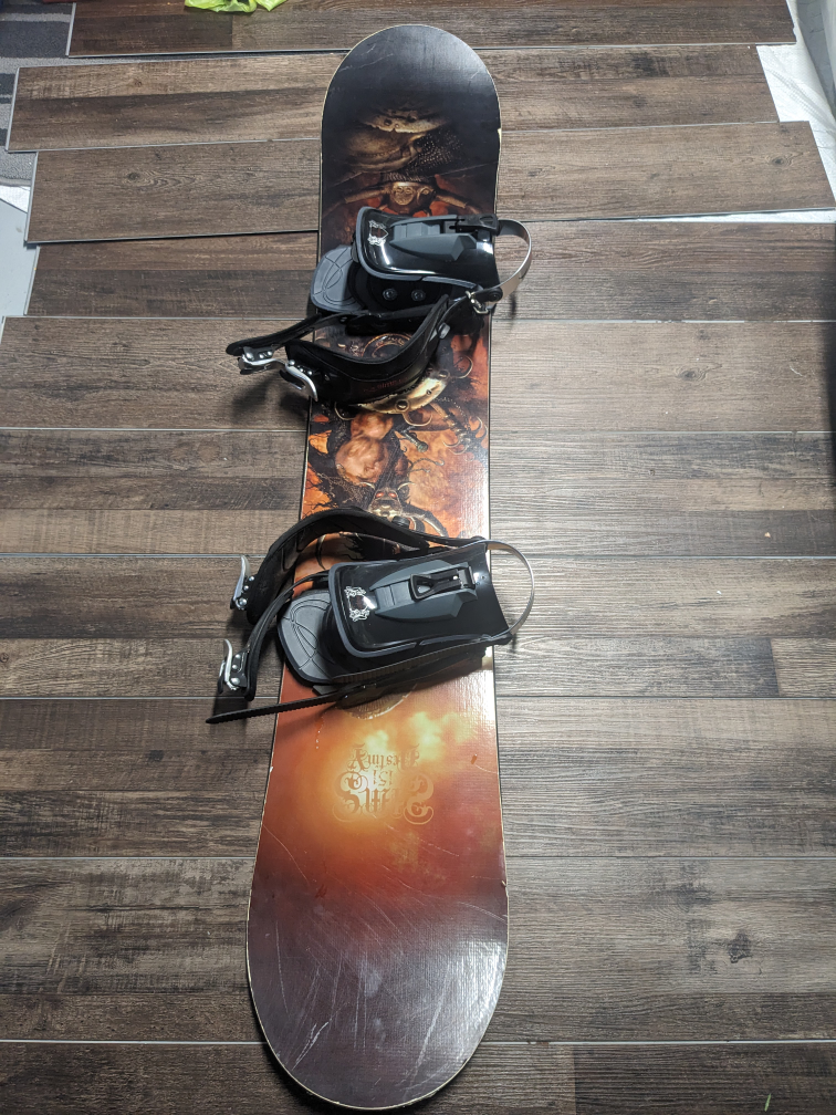 SIMS 150 cm Snowboard and SIMS bindings.