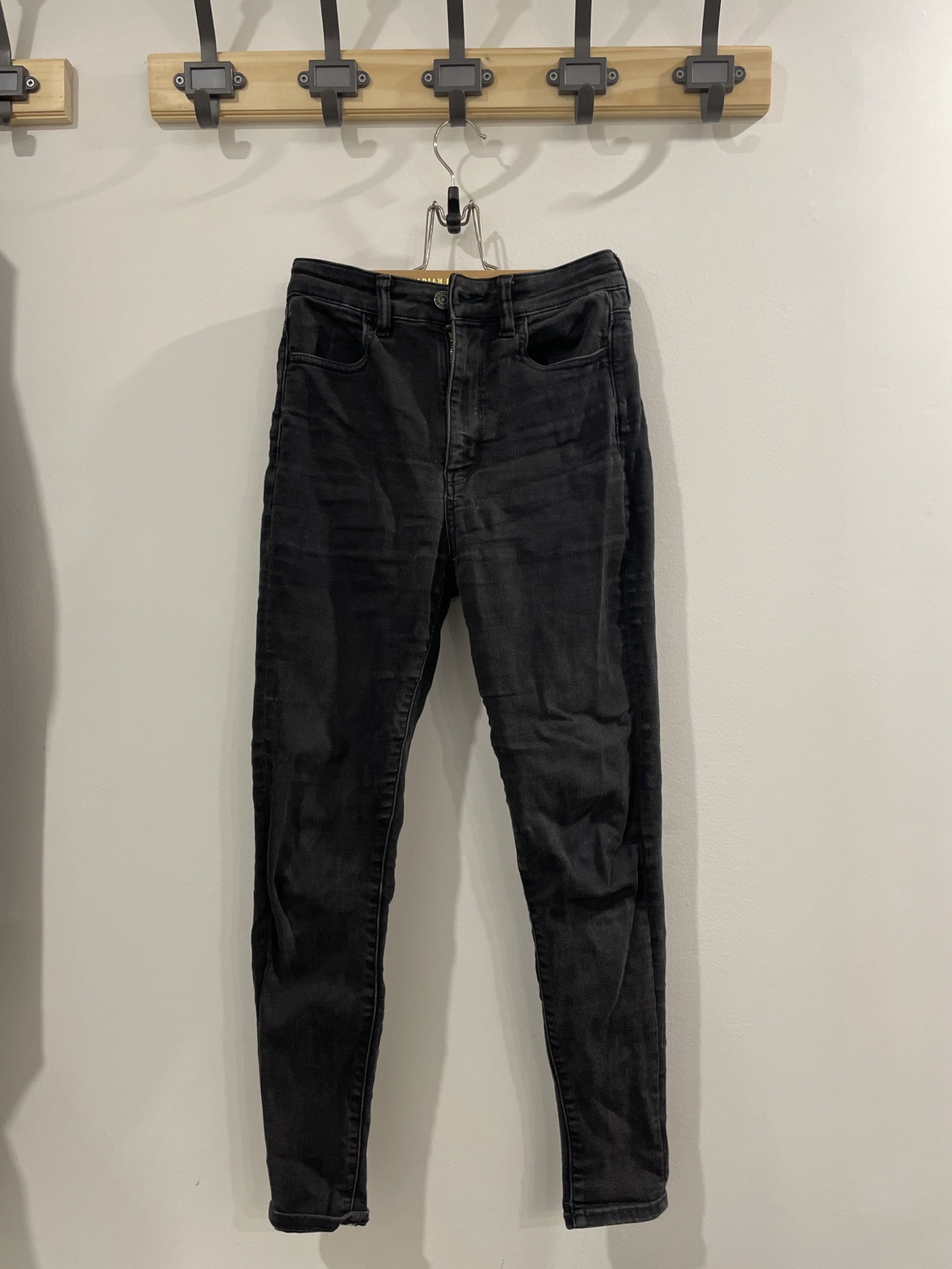 American Eagle Black High Waisted Jeans #Freecycle thumbnail