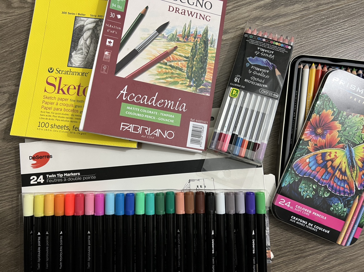 (Moving Sale) Sketch Papers, Makers & Coloured Pencils thumbnail